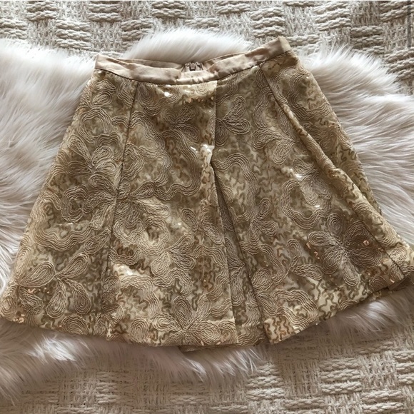BNWT Anthropologie Tracy Reese Sequin Overlap Mini Skirt - Picture 6 of 8